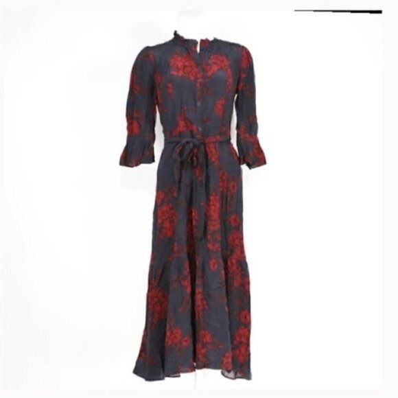 MARISSA WEBB DRESS FLORAL Blue - Picture 1 of 14